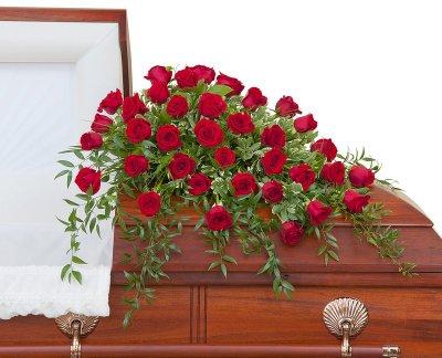 Simply Roses Deluxe Casket Spray